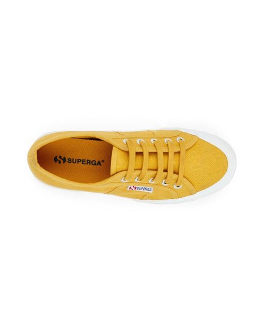 Superga yellow trainers cheap