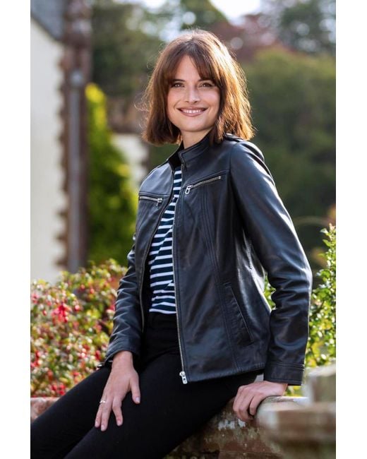 Lakeland Leather Black 'tarn' Leather Jacket