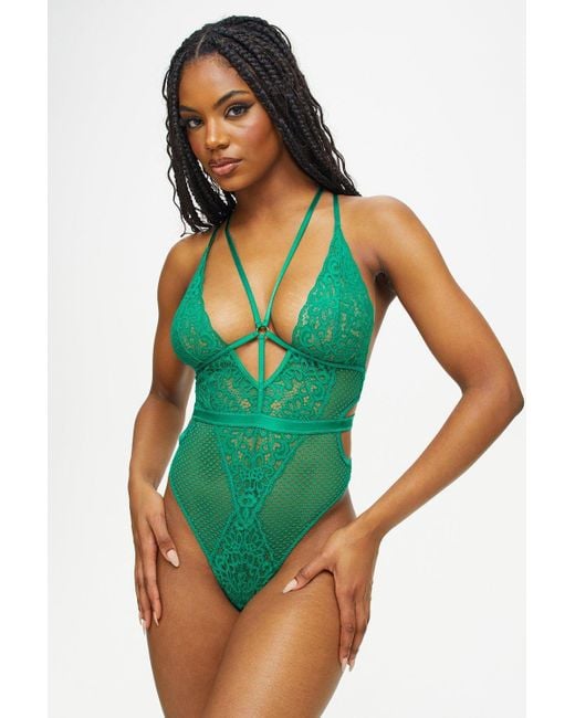 Ann Summers Green The Obsession Crotchless Body