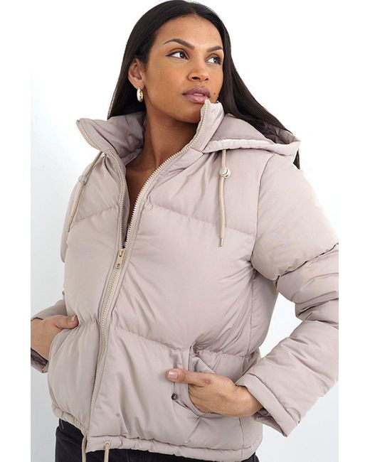 Short hooded shop jacket