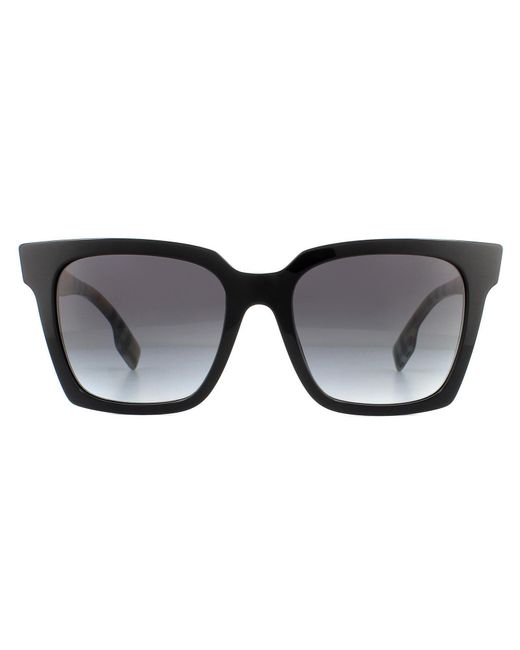 Burberry Square Black Grey Gradient Be4335 Sunglasses