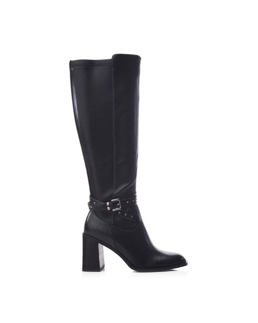 Moda In Pelle Black 'umah' Porvair Heeled Boots