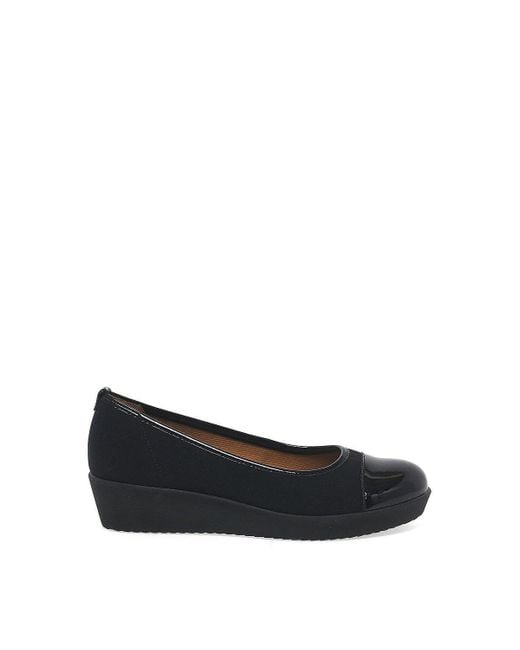 Gabor Black 'orient' Wide Fit Casual Shoes
