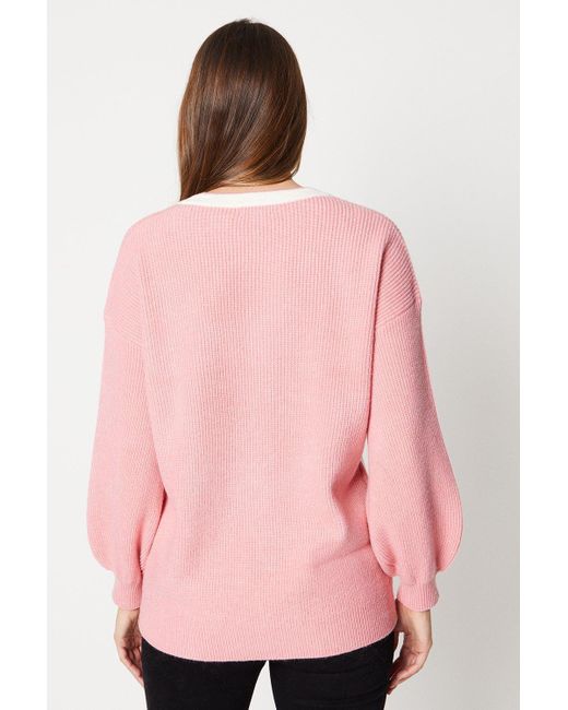 Wallis pink jumper sale