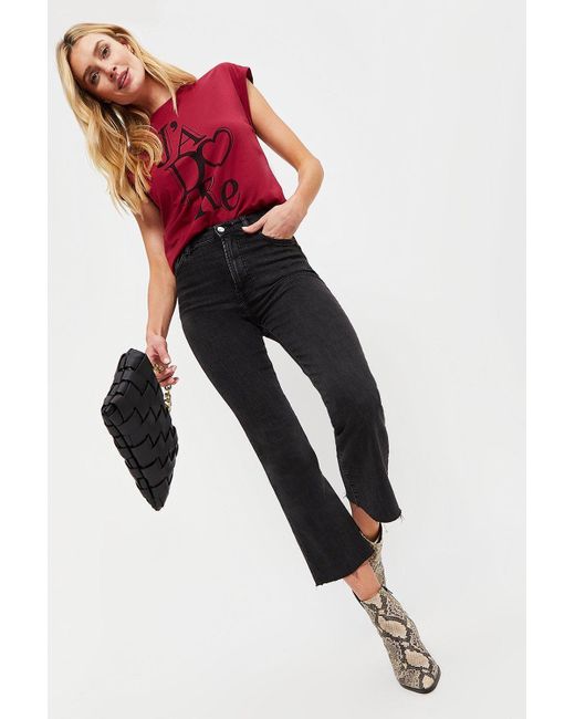 Dorothy Perkins Red Tall Berry Slogan Tee