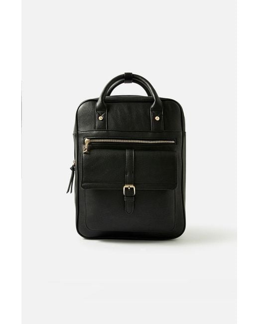 Accessorize Black Large Handle Backpack