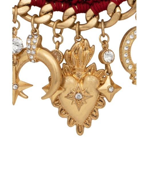 Bibi Bijoux Brown Gold 'goodness' Multi Charm Necklace