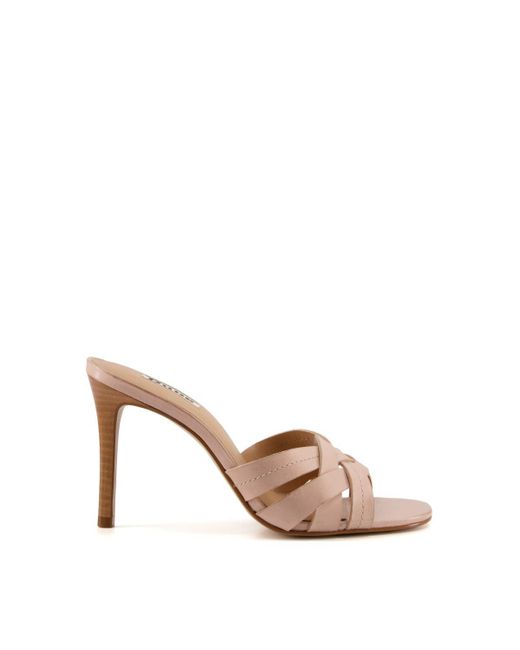 Dune Pink 'morias' Leather Sandals