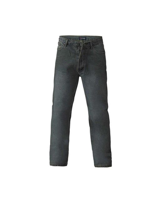 Duke Clothing Black Rockford Comfort Fit Jeans for men