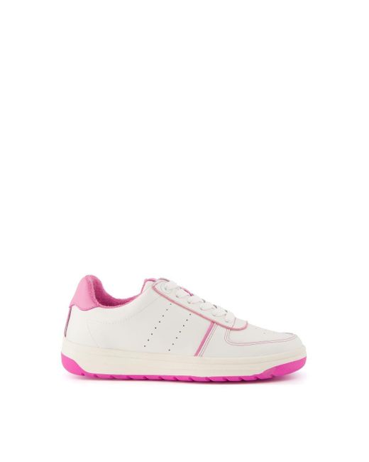 Dune Pink 'enchanting' Leather Trainers