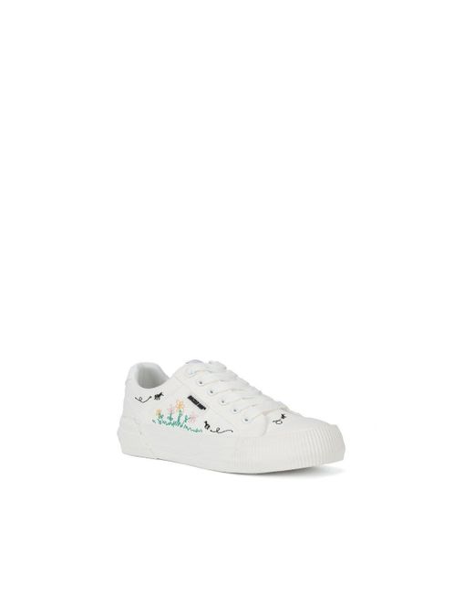 Rocket Dog White 'cheery Embroidery 12a' Lace Shoes