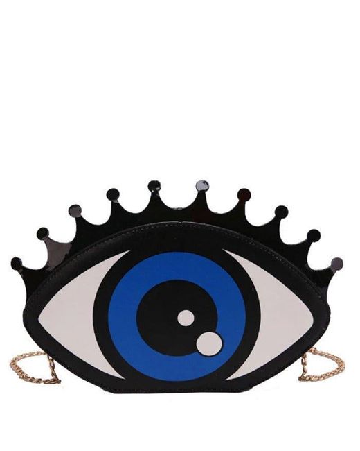 Sostter Blue Evil Eye Vegan Leather Cross-body Bag - Bniee