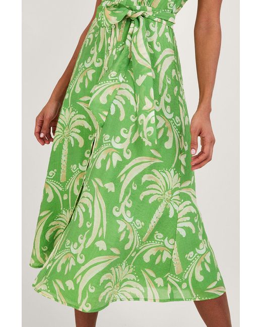 Monsoon Green 'oriana' Tea Dress