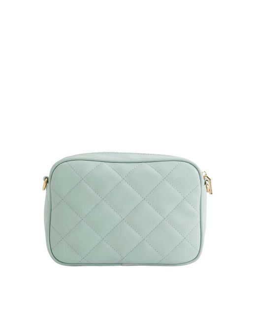 Fable England Blue Soft Sage Quilted Camera Bag