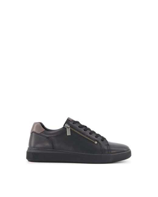 Dune Black 'tribute' Leather Trainers for men