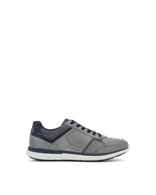 Dune Gray 'thymes' Leather Trainers for men