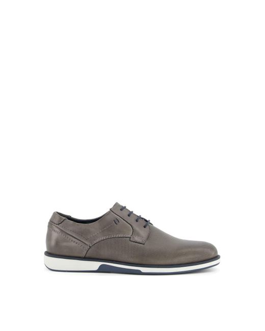 Dune Gray 'bramfield Ii' Leather Casual Shoes for men