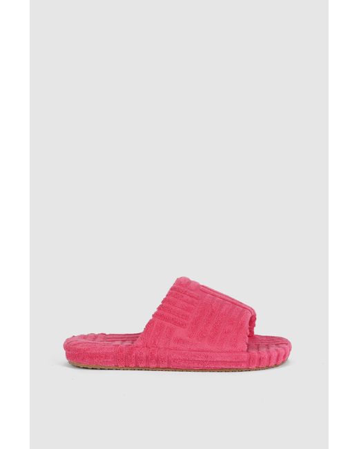 DEBENHAMS Pink Textured Slippers
