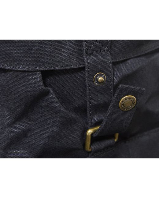 Gandys Black Konark Waxed Cotton Backpack in Blue Lyst UK