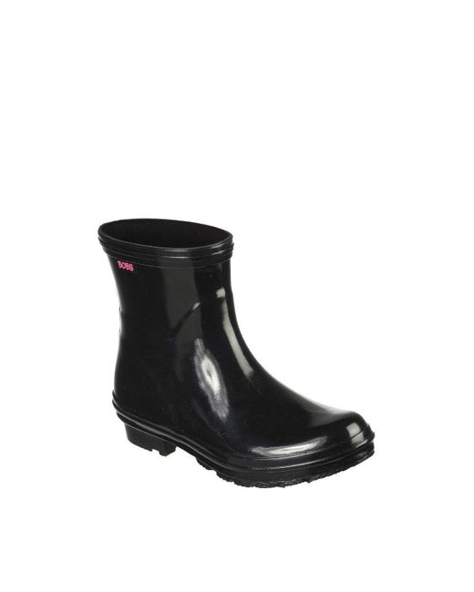 Skechers Black 'rain Check Neon Puddles' Wellington Boots
