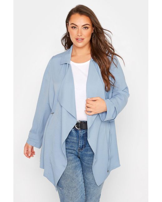 Yours Blue Waterfall Jacket