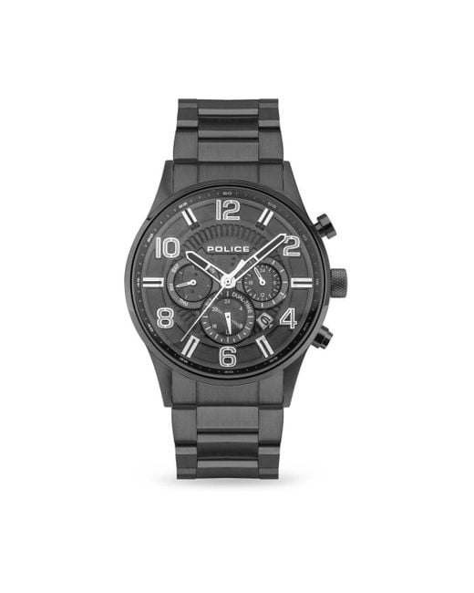 Police Black Stainless Steel Fashion Analogue Quartz Watch - Pol.22031bm for men