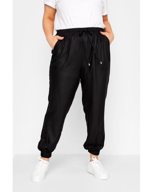 Yours Black Cuffed Joggers