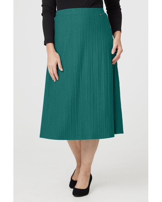 Tigi Warm Touch Pleated Skirt in Green | Lyst UK