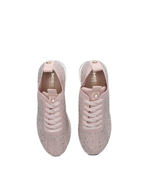 Miss Kg Pink 'katy' Fabric Trainers