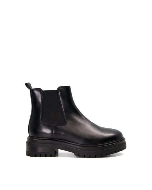 Dune Black 'paley' Leather Chelsea Boots