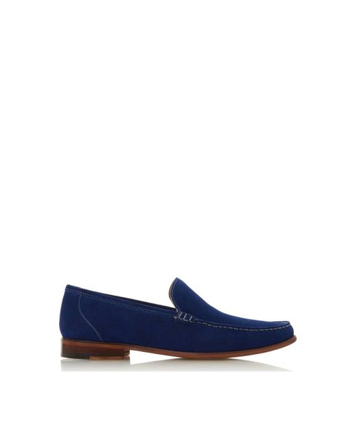 Bertie Blue 'shackle' Suede Loafers for men