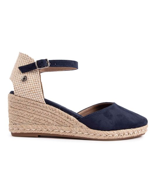 Refresh Blue Block Wedge Shoes
