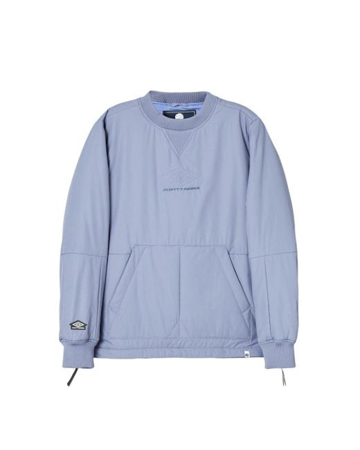 Umbro Blue Quilted Crew for men