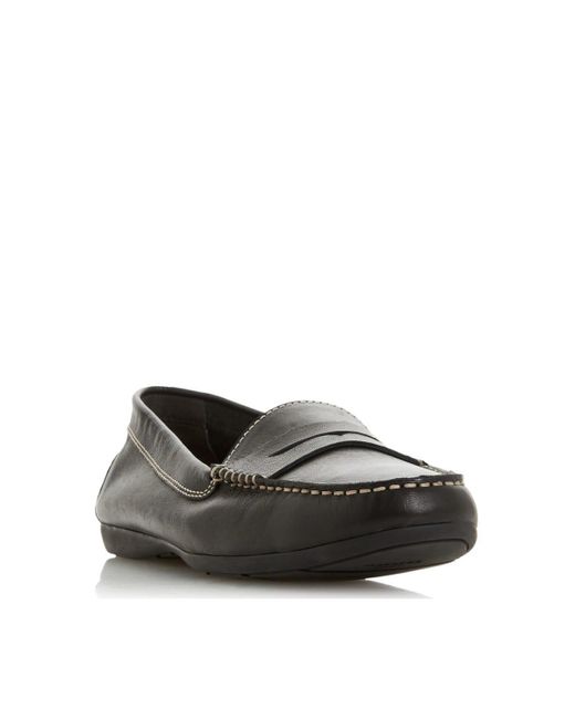 Dune Black 'grover' Leather Loafers