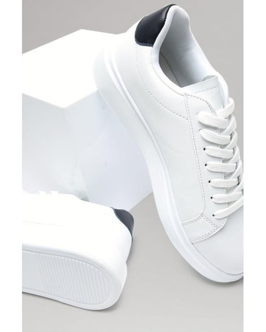 Burton White Chunky Court Trainers for men