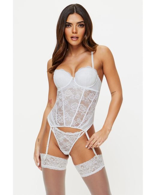 Ann Summers White Sexy Lace Planet Basque