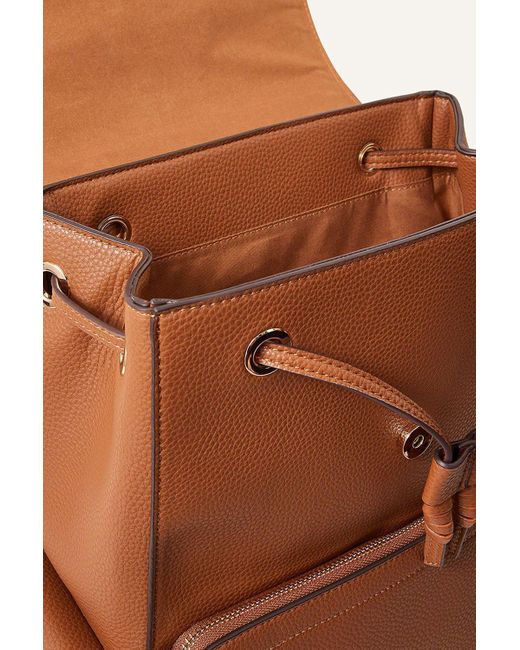 Accessorize Brown Multi Pocket Laptop Backpack