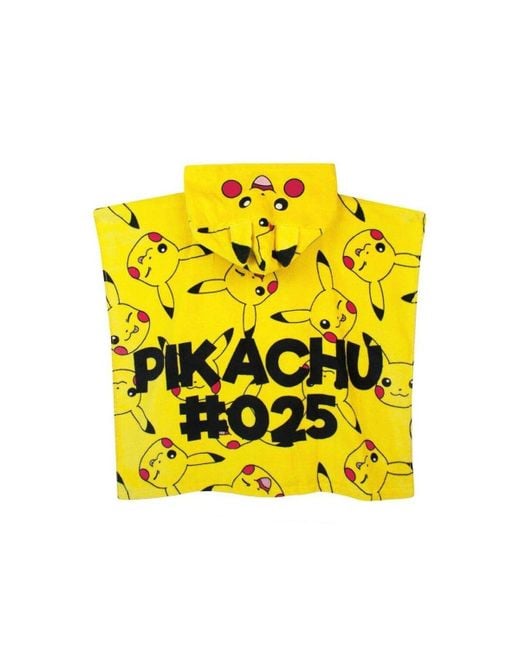 Pokemon Yellow Pikachu Hooded Towel
