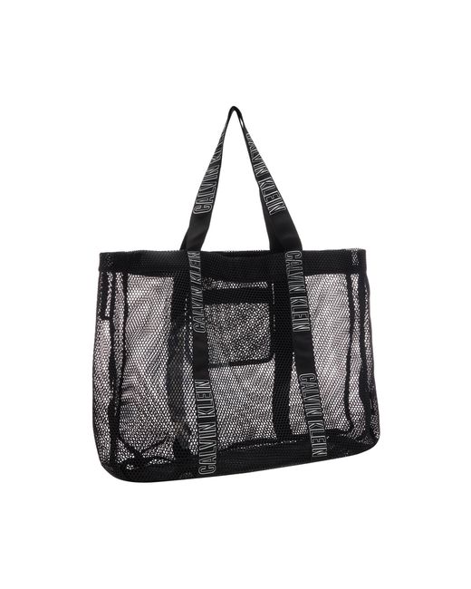 Calvin Klein Black Mesh Holdall Bag