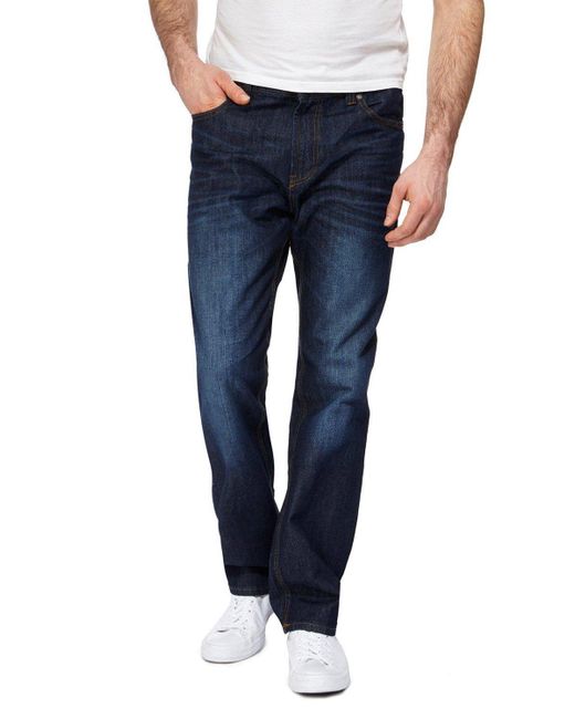 Red Herring Blue Straight Fit Jeans for men