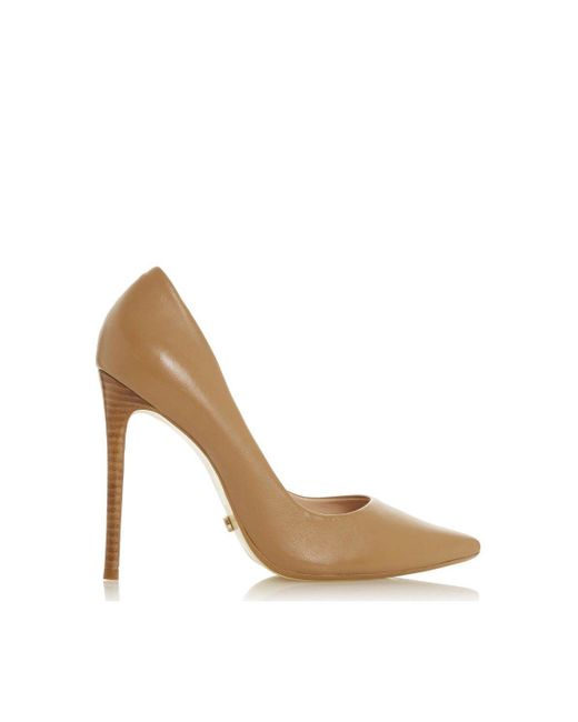 Dune White 'arianah' Leather Court Shoes