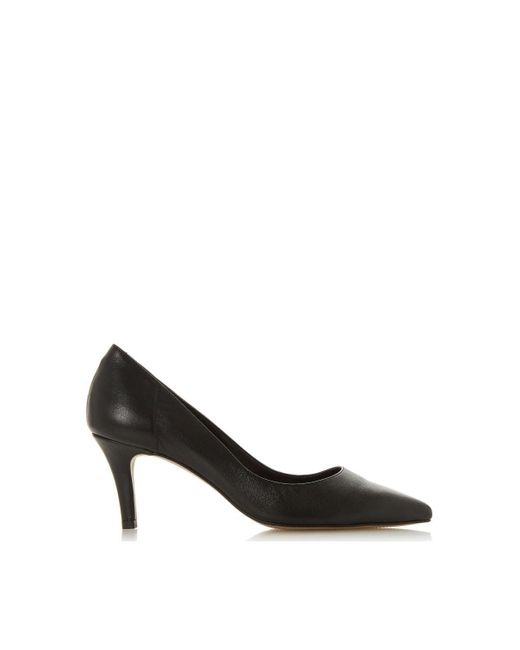 Dune Black 'andra' Leather Court Shoes