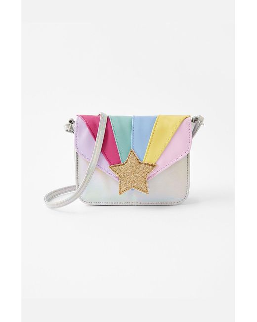 Accessorize Multicolor Rainbow Star Cross-body Bag