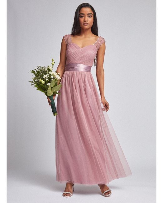 Dorothy Perkins Petite Tanya Rose Pink Maxi Dress