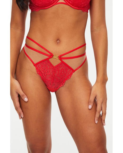 Ann Summers Red Lovers Lace Brazilian