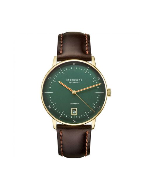 Sternglas Green Naos Cambridge Limited Edition Stainless Steel Watch - S02-nac22-br01 for men