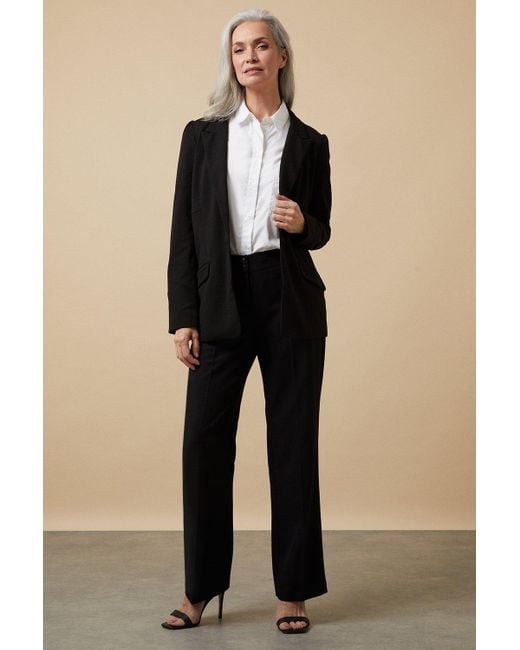 Wallis Black Stretch Crepe Suit Blazer