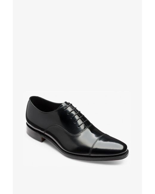 Loake Black 'finsbury' Toe-cap Oxford Shoes for men