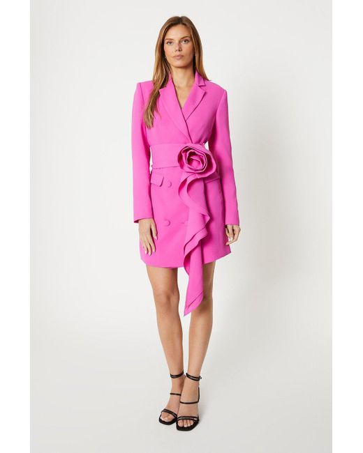 Coast Pink Rose Belted Blazer Dress