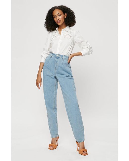 Dorothy Perkins Blue Tall Light Wash Slouch Jeans